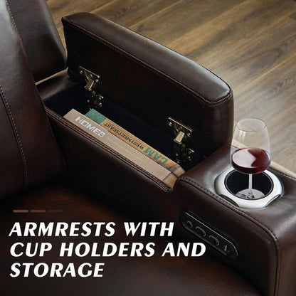 Home Theater Seating Power Reclining Sofa with Adjustable Headrest