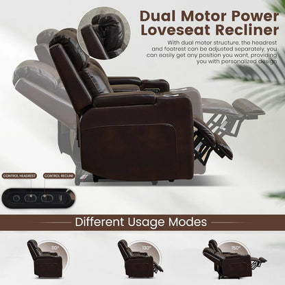Home Theater Seating Power Reclining Sofa with Adjustable Headrest